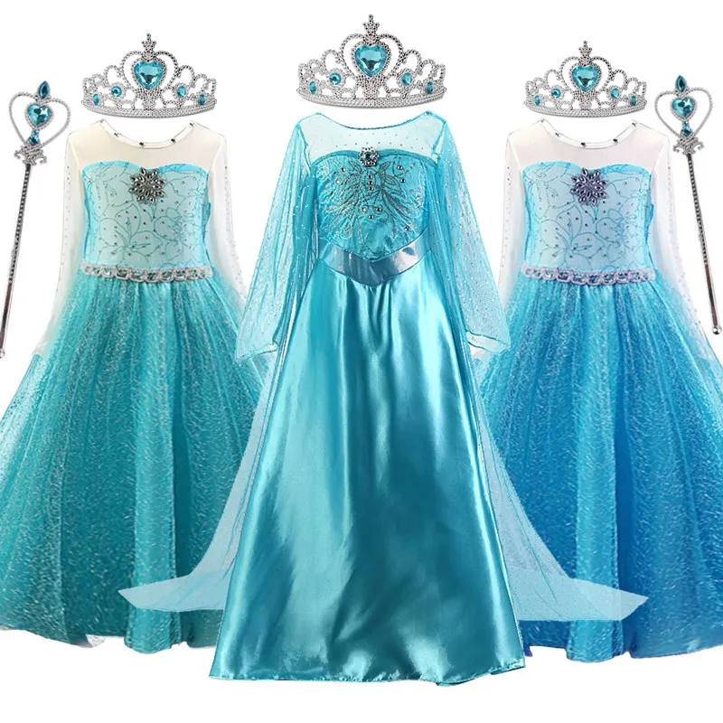 Girls Princess Dress Kids Halloween Christmas Party Costume Children Dress Up Role-Paly Carnival Fancy Kids Cosplay Clothes Girls dress Princess costume Kids clothes