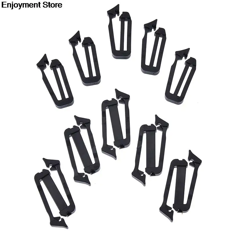 

5pcs adjust keeper backpack accessories backpack clips webbing buckle strap belt end clip