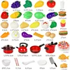 Educational Toy Plastic Kitchen Toy Set Cut Fruit and Vegetable Food Play House Simulation Toys Early Education Girls Boys Gifts 5