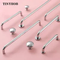 Minimalism ทองเหลือง Bright Chrome ยาวเฟอร์นิเจอร์จับตู้เสื้อผ้าตู้ครัว Cloakroom ข้างเตียงตู้จับ/ตู้รองเท้า 2