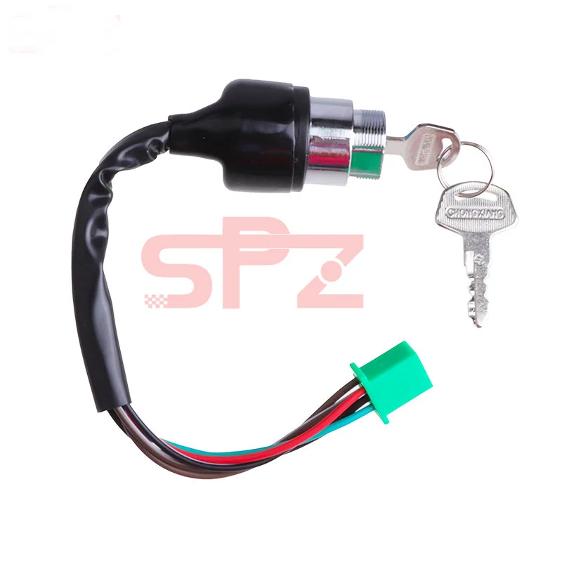 Motorcycle Keys Motorcycle Ignition Switch 3 Position 6 Wire With 2 Keys for Harley Bobber Scooter Chopper Kawasaki ATV Go Kart Motorcross Parts