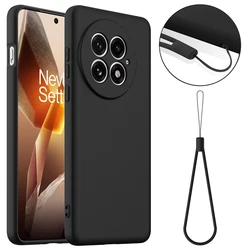 Premium Soft Magnetic Silicone Back Cover with Flocked Interior - Protective Case in Black - OnePlus 13 (Black)