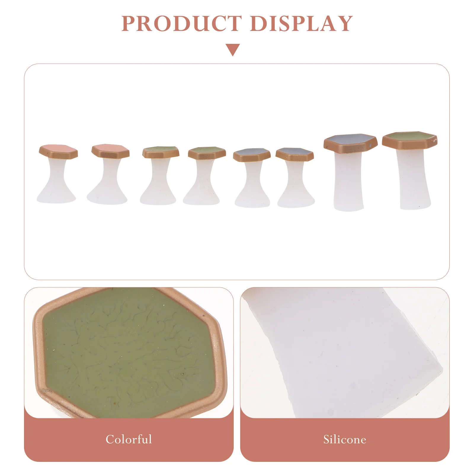 8 Pcs Toe Separators Pedicure Silica Gel Protector Toenail Dividers Reusable Washable Non Deformable Foot Care Spa Tools