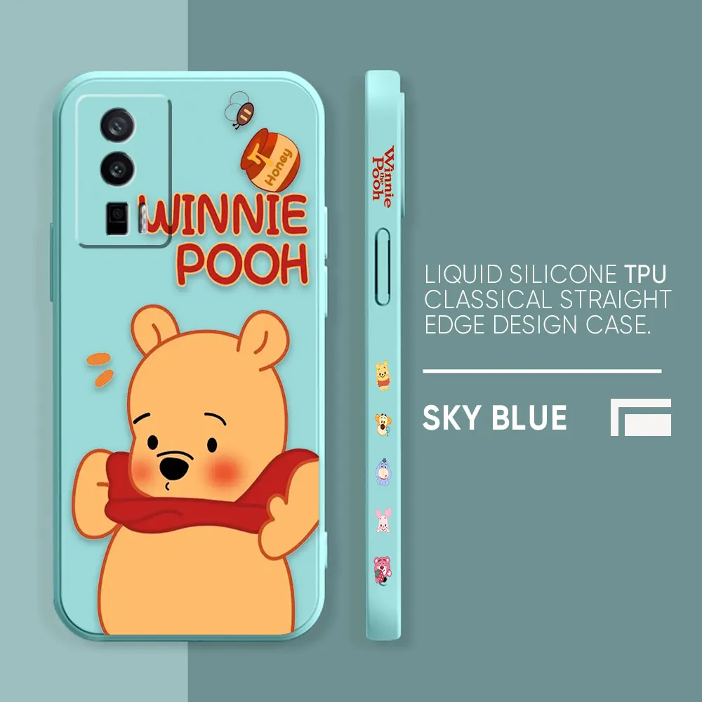 thumbnail image 1 of Case For Redmi K60E K60 K50 K40S K40 K30 9A 9 8A 8 10 Pro 4G 5G Colour Simple Liquid silicone Case Cute Winnie The Pooh, 1 of 5