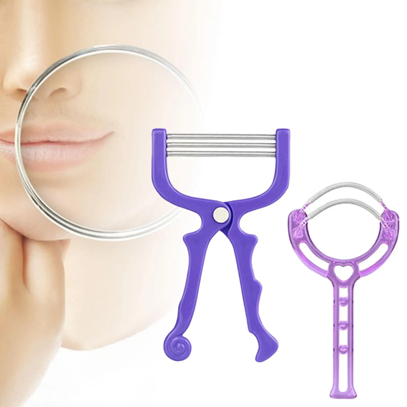 Hair Remover Spring Threading Tool Facial Hair Remover Epilator for Women Chin Hair Neck Sideburns Mustache Unsightly Hair