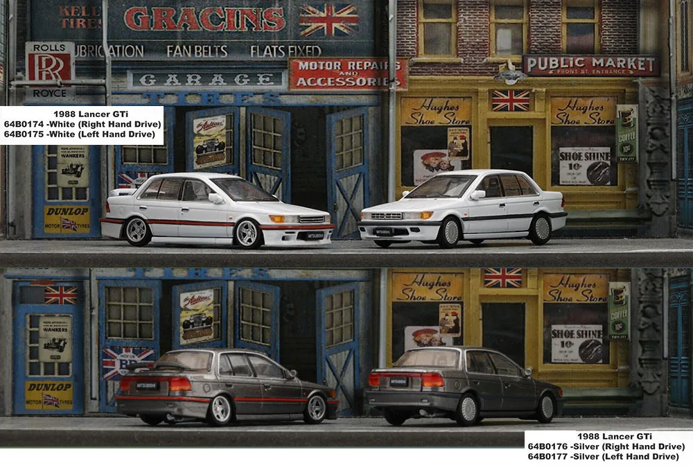 

NEW 3 inches Cars 1/64 1988 Lancer GTi by BM Creations JUNIOR Diecast toys For Collection Gift