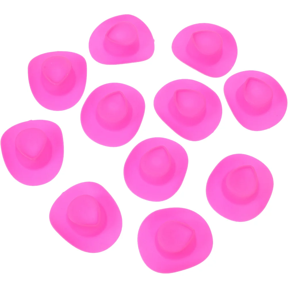 

Hat Hats Mini Party Cowgirl Crafts Miniature Tiny Decorations Plastic Western Accessories Top Pink Black Model Little