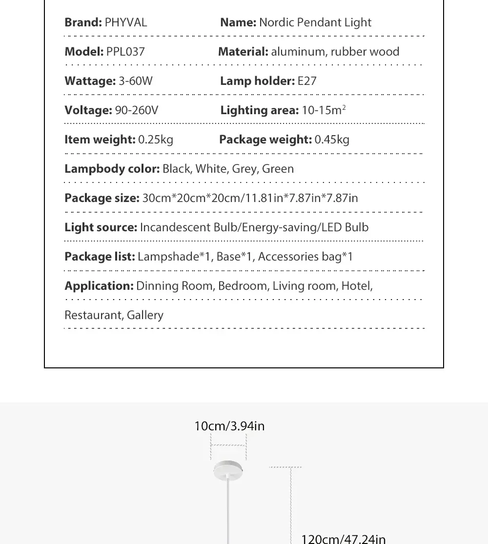 Description Picture 3 of itemSimple Wooden LED Pendant Light Macaroon Lamp For Living Room Dining Room Bedroom Dining Table Indoor Decor Lighting Fixture