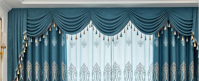 Curtains for Living Room European Palace Classical Gold Velvet Embroidery Light Luxury Atmosphere Bedroom Curtains Customization 