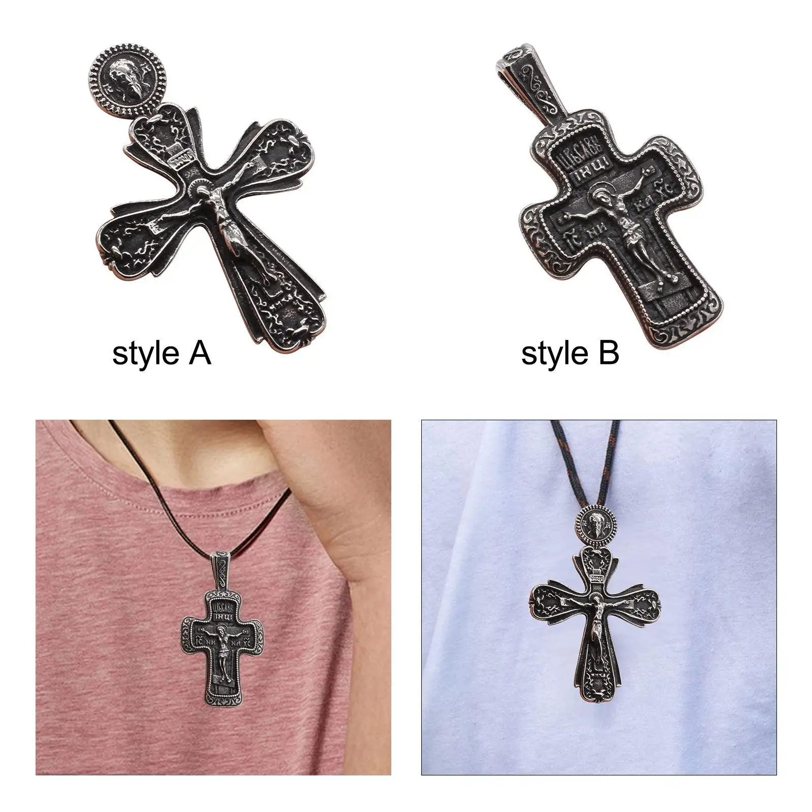 Cross Pendant Trendy Versatile Mens Necklace for Anniversary Travel Birthday
