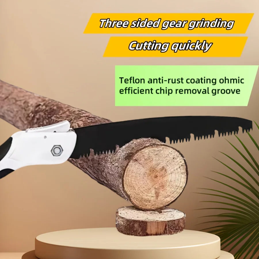 Large Handmade Folding Steel Saw Multi-Functional Fast Cutting For Wood Tree Branches Carpenters DIY Enthusiasts Outdoor Lovers