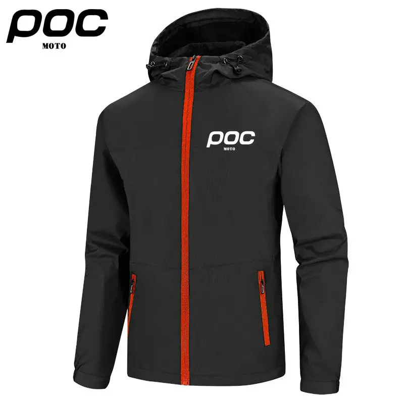 Bike Downhill Men Windbreaker Coat MOTO POC Jackets Hoodie Windproof Motocross Bicycle Clothes Outdoor Sports Mtb Jackt