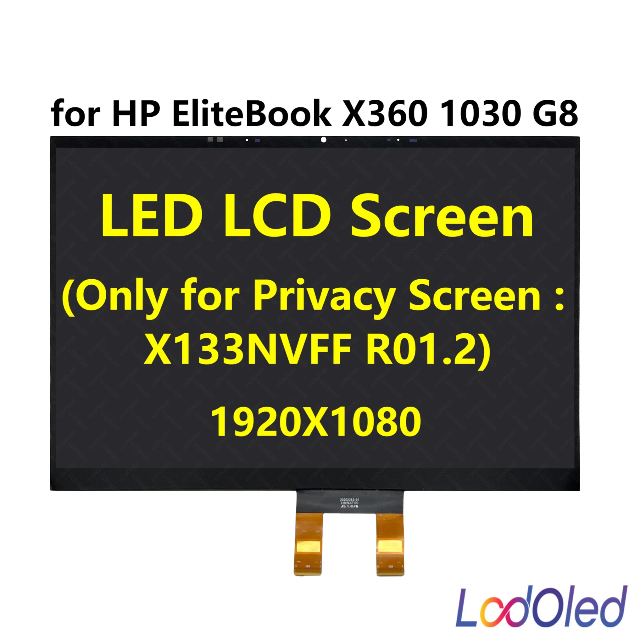 

Сенсорный ЖК-экран в сборе для HP EliteBook x360 13,3 G8 1030 x 30pin 60 Гц