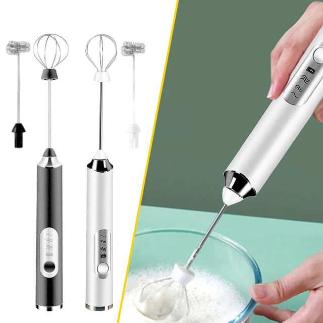 Portable Rechargeable Electric Milk Frother Foam Maker Handheld Foamer High  Speeds Drink Mixer Coffee Frothing Wand whisk - AliExpress