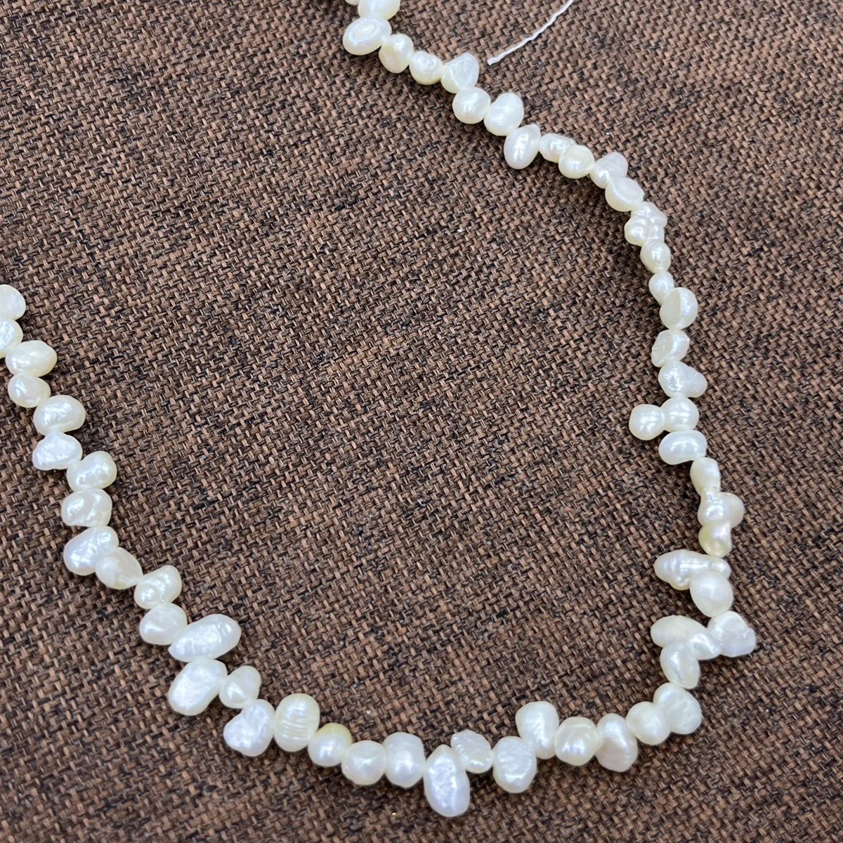 White Baroque Freshwater Pearl Beads for DIY Jewelry Creations