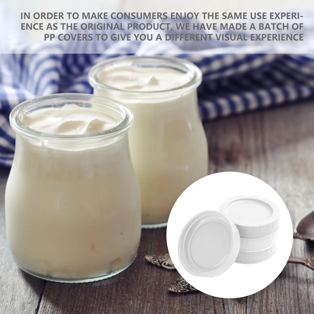 20pcs Plastic Mason Jar Lids Food-grade Mason Jar Caps Fit Regular Mouth 70mm Reusable Leak Proof Replacement Lids