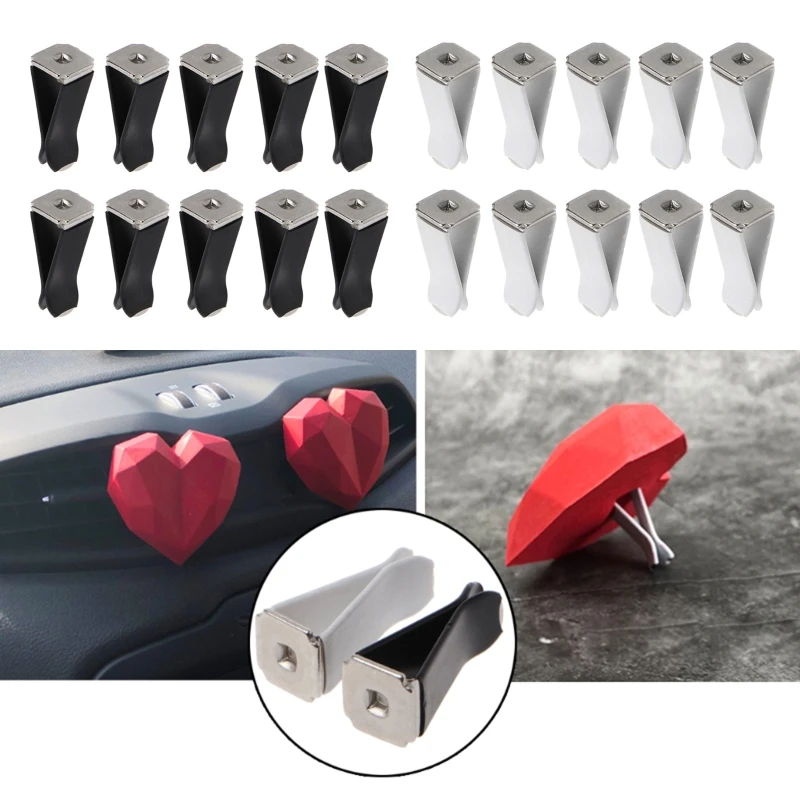 X7Jf 50 Pcs Car Outlet Perfume Clips Air Conditioning Vent Clip Air Freshener Vent Clip Essential Oil Diffuser Clip Ornament