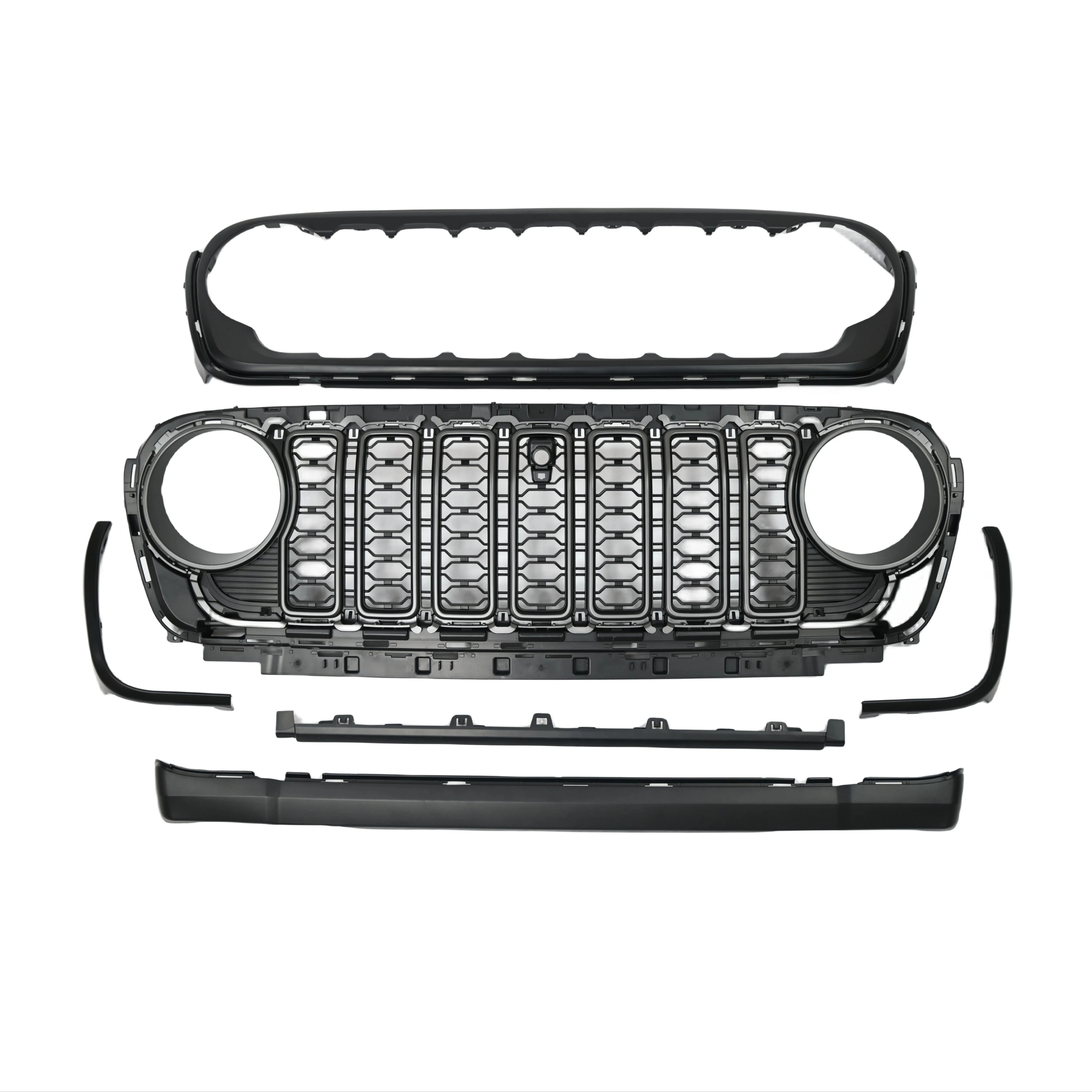 

Vehicle Spare Parts car grille for Jeep Wrangler JL 2024 front grill Gladiator JT 2018-2023 offroad accessories body kits grill