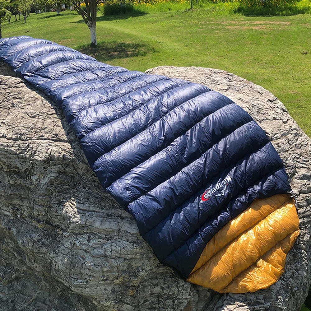 Down Sleeping Bag Camping Sleeping Bag for Adults 90% Duck Down FP800+ 5-10°C Camping Gear Compression Storage Bag