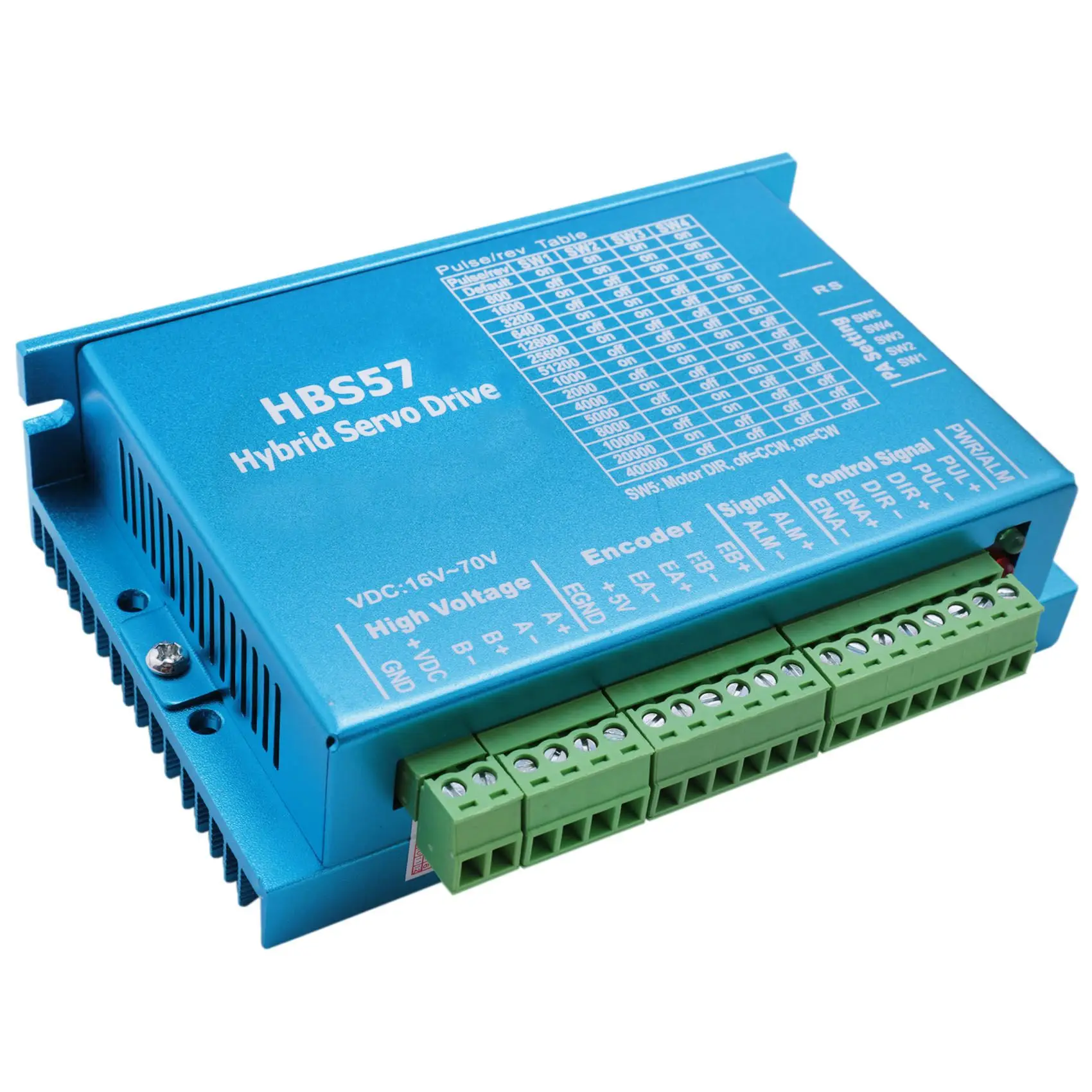 HBS57 폐쇄 루프 스텝 모터용 서보 모터 드라이버, 하이브리드 폐쇄 루프 2 상, 23 스텝퍼, 2.2Nm, 57HSE2.2N +