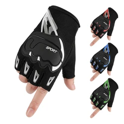 2021 Men's Fingerless Gloves Outdoor Sports Half Finger Mittens Non Slip Anti Impact Soft Shell Training Cycling Tactical Gloves