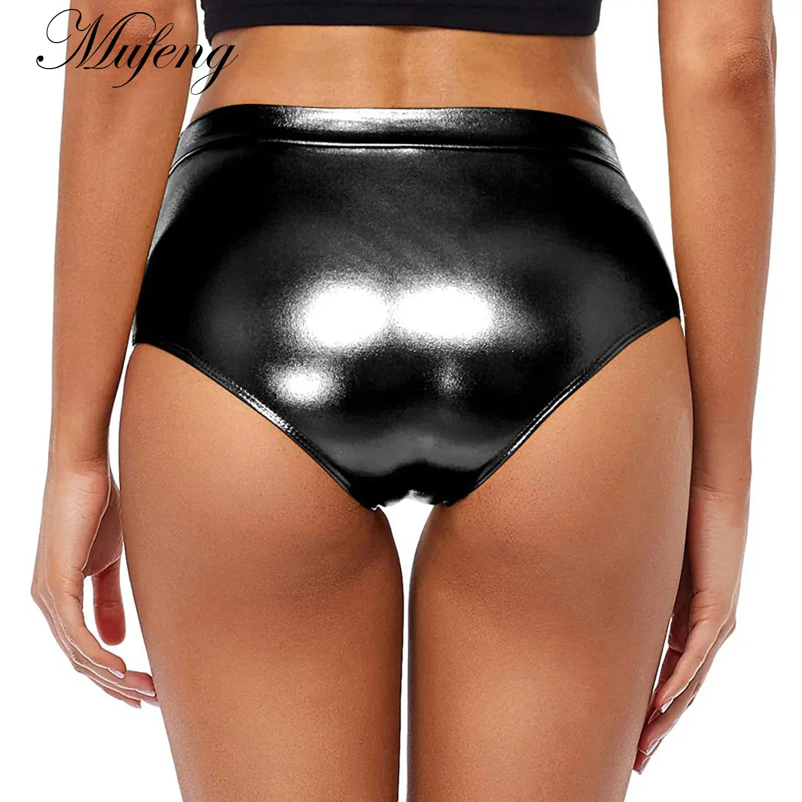 

Womens Clubwear Pole DanceHotpants Metallic Booty Gymnastics Shorts Shiny Panties Hot Pants Music Festival Rave Party Bottoms