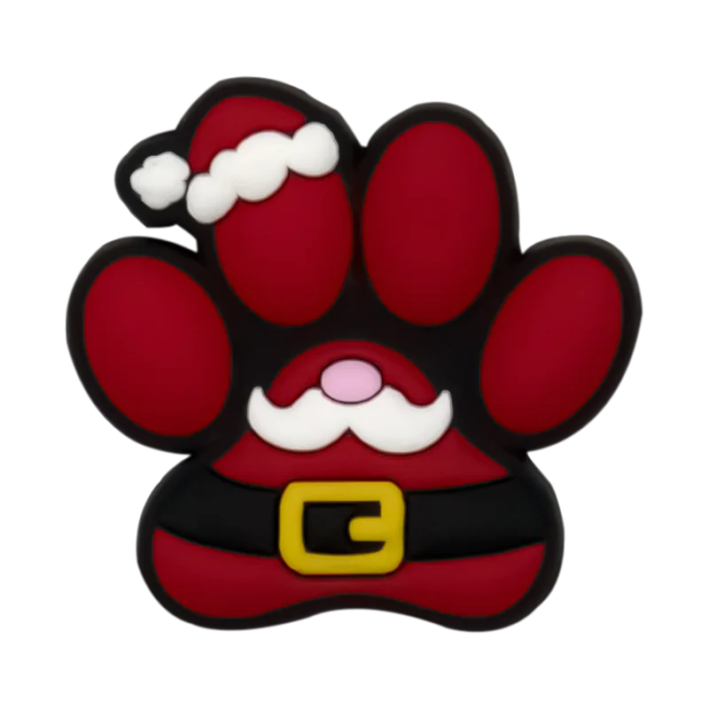1/25PCS Weihnachten Stil Schuh Charms Rot Weihnachten Stil Santa Claus Süßigkeiten Socken Hund Schuh Dekoration Zubehör Pins für Frauen männer – Detail 3