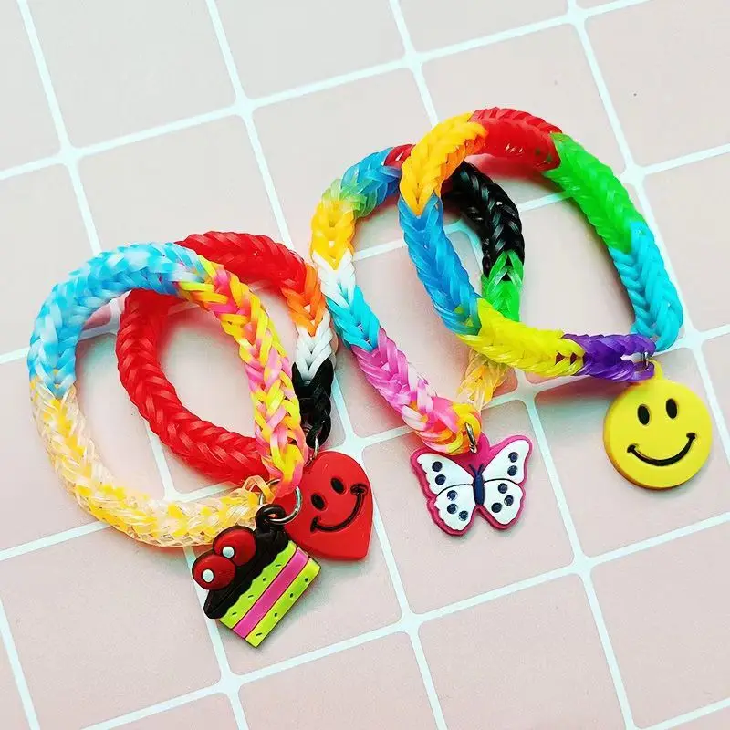 Good Color Combinations Rubber Band Bracelets  Rubber Band Bracelets  Finger Loom - Bracelets - Aliexpress