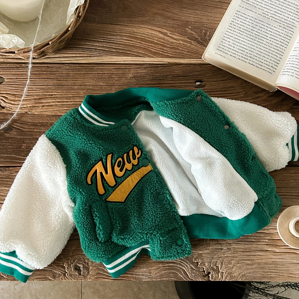 New Baby Girls Clothes Jacket Coat Infant Tops Winter Warm NewYork Embroidery Top Children Clothing Newborn Boys Kids Coats