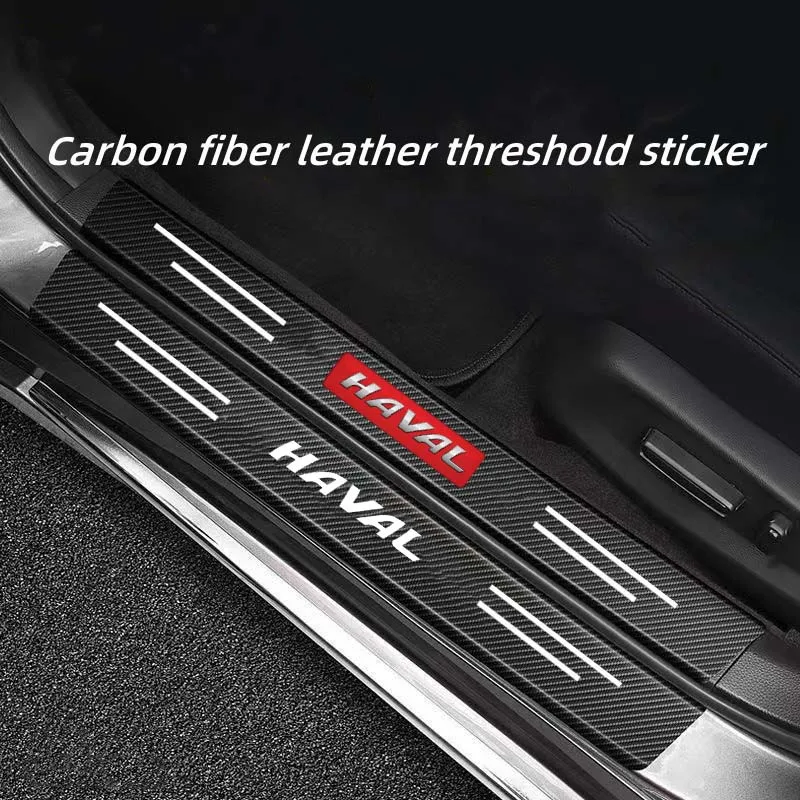 

Car door carbon fiber threshold sticker is suitable for Haval H6 H5 H7 H2s H6coupe M6 F5 F7x rear bumper decorative sticker