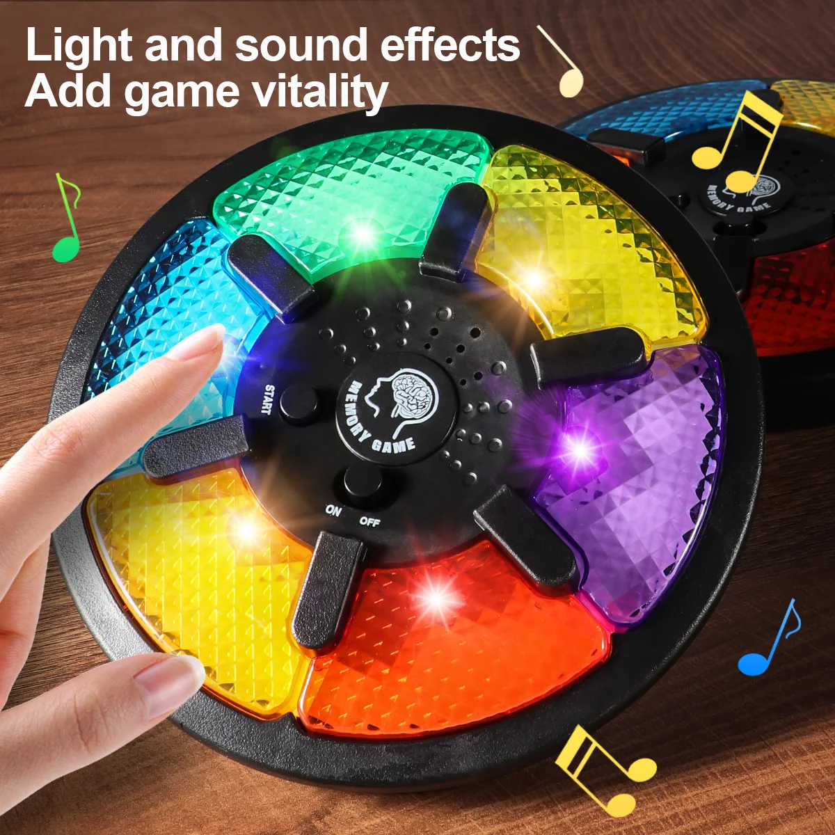 Memory Game Toy Handheld Electronic Memory Game with Light and Sound Puzzle Creative Interactive Training