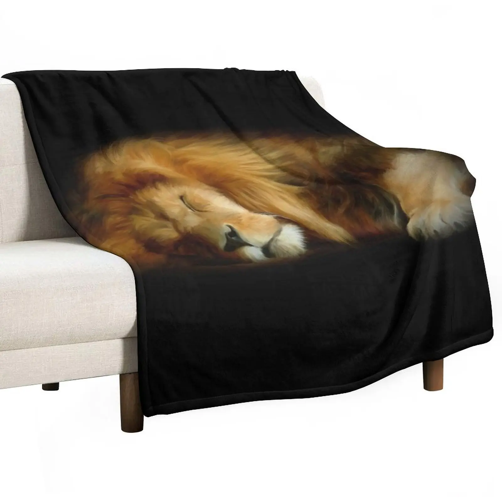 

Sleeping Lion Throw Blanket Summer Blanket Soft Blanket Sofas