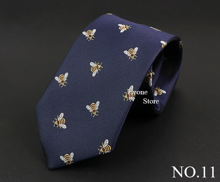 Neue Mode-Business Männer Krawatte Blau Rot Gestreiften Blume Tier Krawatten Hochzeit Party Abendessen Dünne Dünne Bräutigam Hemd Zubehör Geschenk – Detail 12