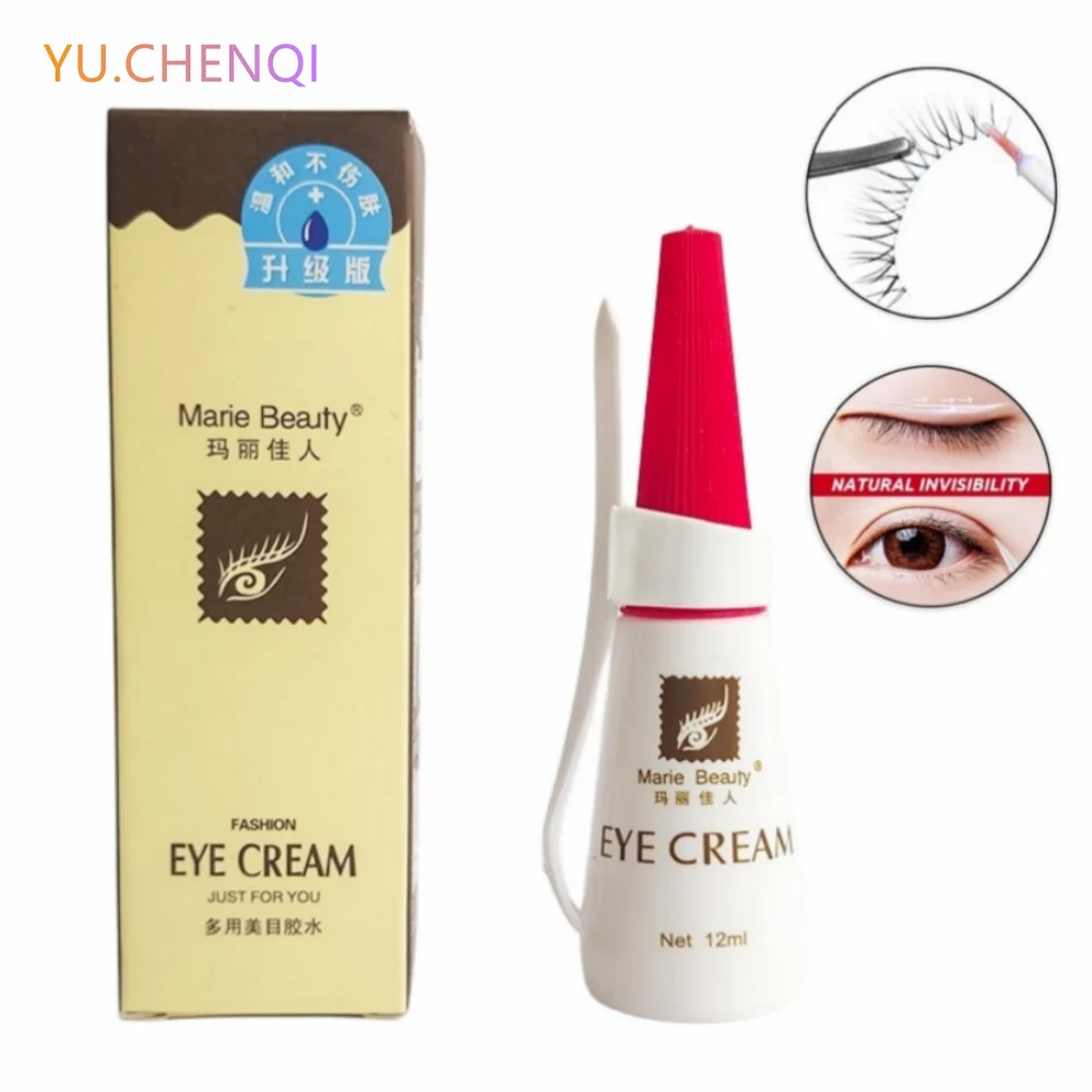12mlWaterproofEyelashGlueDoubleEyelidsGlueLastingStrongFalseEyeLashGlueAdhesive
