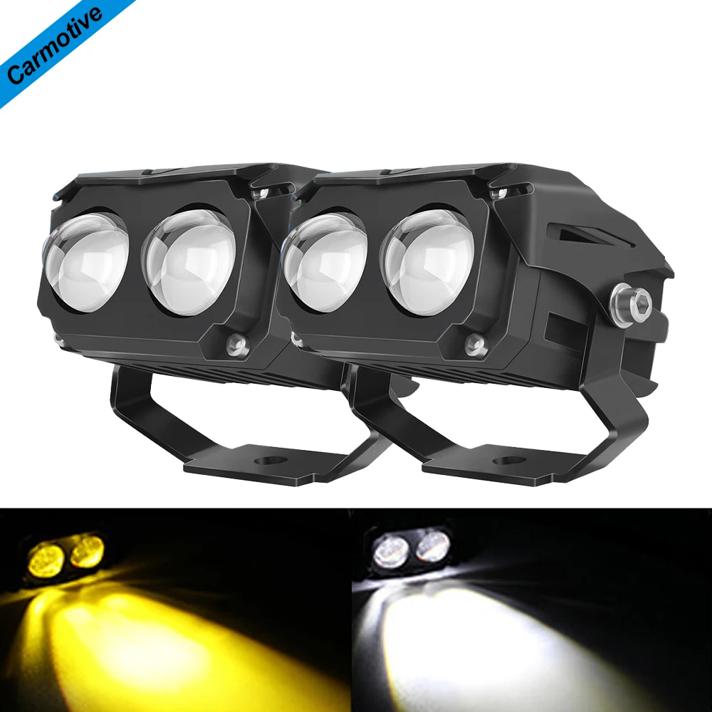 

Carmotive 2PCS LED Headlights for Car Motorcycle Truck Tractor Trailer SUV ATV Off-Road Led Work Light 12V 24V Fog Lamp