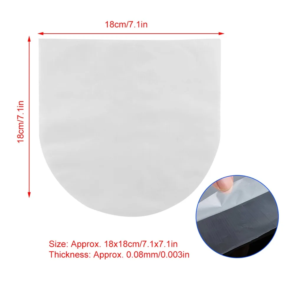 7인치/10인치 레코드 내부 슬리브 두께 0.08mm 내마모성 보호 케이스 커버 정전기 방지 케이스 데이터 보호