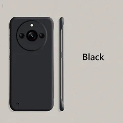 Frameless Slim Matte Hard PC ShockProof Back Cover Case for Realme11 ProPlus (Black)