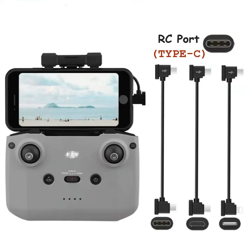 Phone Tablet Data Cable for DJI NEO/Mini 4K/4/3 Pro/AIR 3/Mavic 3 Pro/DJI Avata Goggles 2/Mavic 3/Air 2S/FPV V2/Mini 2/Pocket
