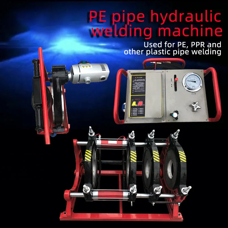 Hydraulic PE Pipe Hydraulic Butt Welding Machine 63-315 Pipe Butt Welding Machine PE Hot Melt Pipe Water & Electricity Welding 2