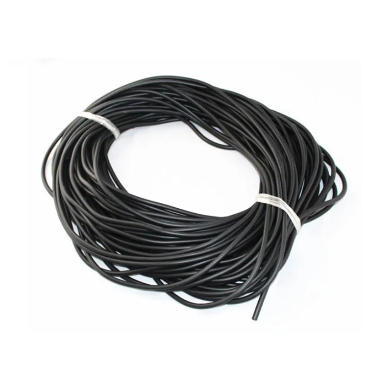 1M Fluorine Rubber Solid Strip Black Round Rubber O-Ring Bar Seal Oil Resistance Not Foaming Diameter 2mm 4mm 5mm 8mm 10mm 15mm