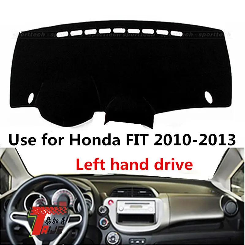 

TAIJS factory high quality anti-dirty Flannel dashboard cover for Honda FIT 2010-2013 Left-hand drive