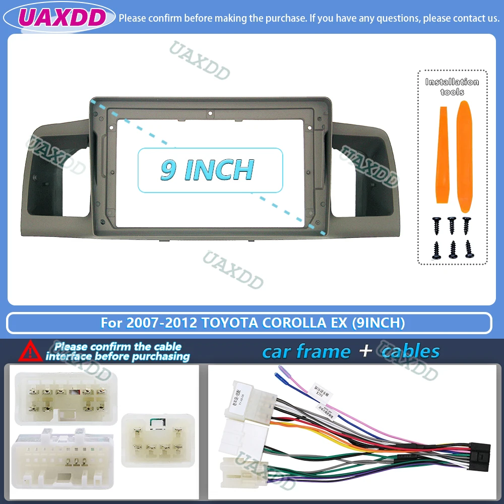 9-Inch Android Stereo Frame Panel with Navigation Features and Audio Player Enhancements