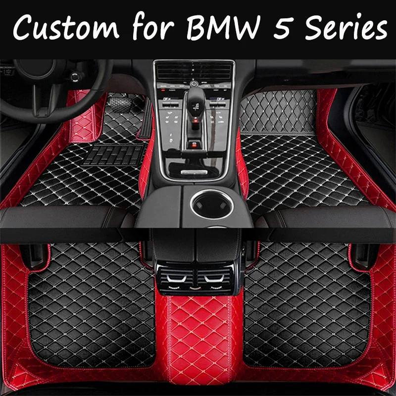 

Car Floor Mats For BMW 5 Series E39 1996~2003 Rugs Protective Pad Luxury Leather Mat Carpets Car Accessories 523i 525i 520i 520d