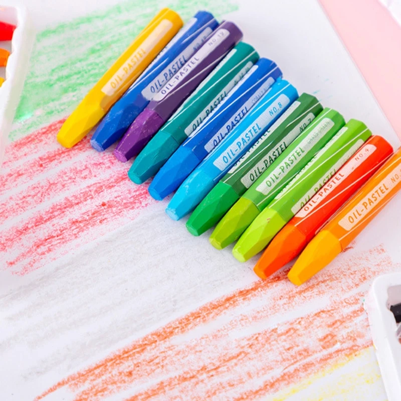 

Oil Pastels 12/18/24/36 Colors Washable Art Graffiti Crayons Artist Set for Kid Student Adult Painting Coloring Books