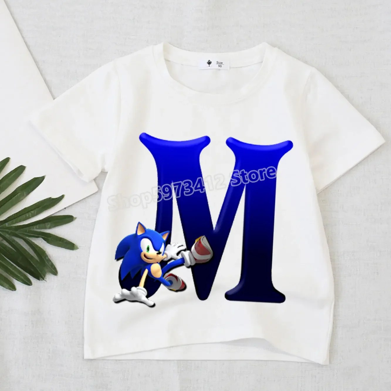 thumbnail image 1 of Camiseta con letras de Sonics The Hedgehogs, figura de acción de anime de dibujos animados, camisetas Supersonics, camisetas de boutique para niños, ropa para niños y niñas, regalos, 1 of 5
