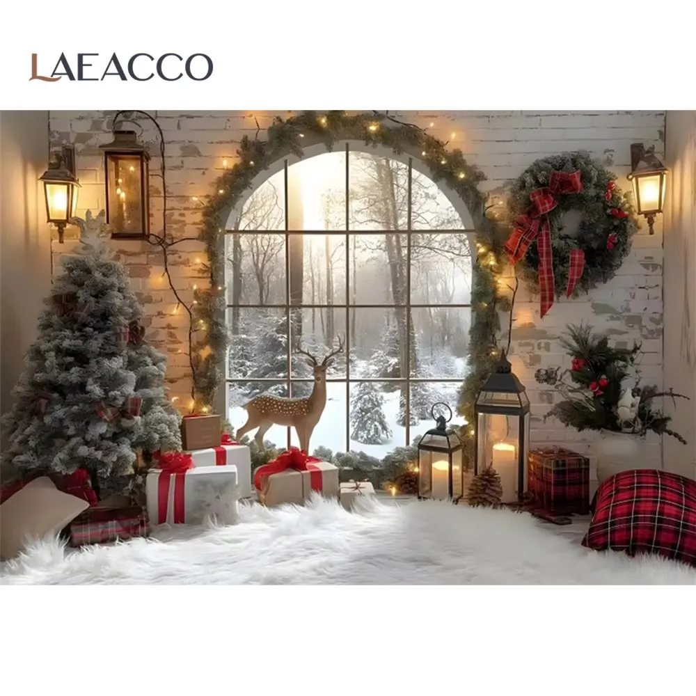 Christmas Backdrop 10x10 Laeacco Christmas Theme Vinyl Backdrop 3x2.4m ...