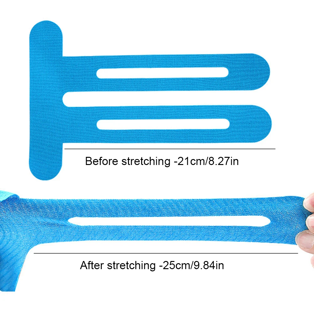 5Pcs Precut Kinesiology Tape Elastic Sports Protection Patches Sport Knee Tape for Knee Support & Stability