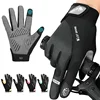 WEST BIKING Mountain Bike Full Finger Glove Non-slip Shockproof Touch Glove Golf Cycling Crossfit Motorcycle Mitts Spring Autumn 2
