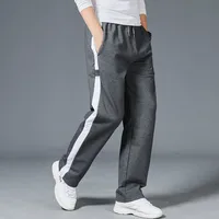 Hommes Sport ample course rayure pantalons de survêtement Fitness pantalon d'entraînement hommes pantalon droit survêtement Jogging vêtements de Sport Goggers 3