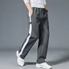 Men Loose Sport Running Stripe Sweatpants Fitness Training Pants Mens Straight Trousers Tracksuit Jogging Sportswear Goggers 3